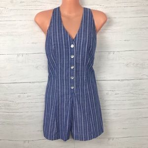 Love Tree Striped Romper